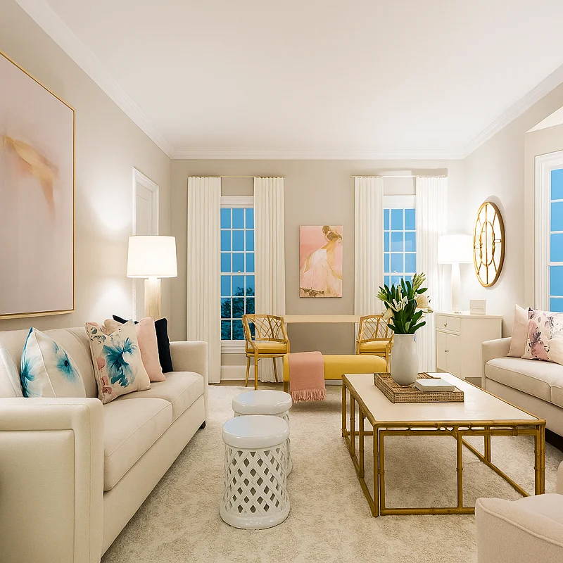 Carpet Flooring in Living Room