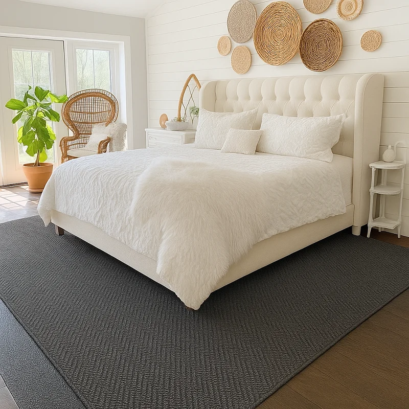 Sisal Rug in Bedroom