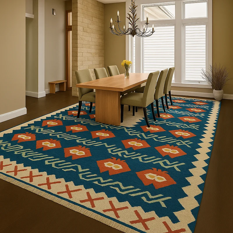 kilim Rug in Dining Room